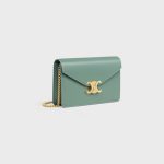 WALLET ON CHAIN MARGO IN SHINY CALFSKIN CELADON - Image 2